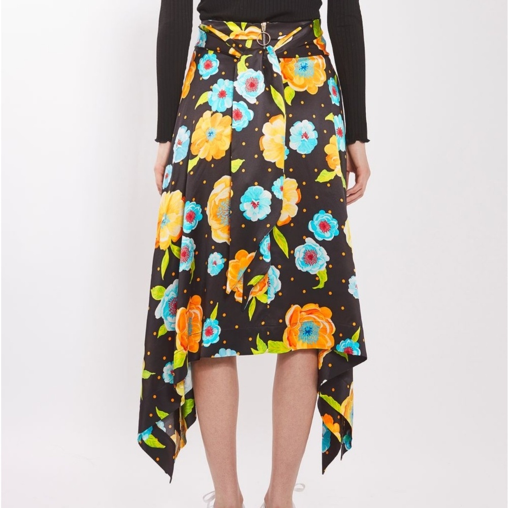TopShop Boutique Handkerchief Floral Skirt
